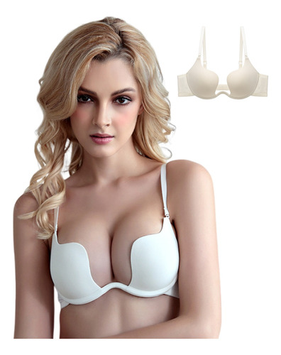 Brasieres Bra Push Up Escote Profundo Convertible