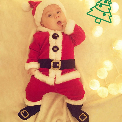 Conjunto De Navidad Para Bebés Y Niñas