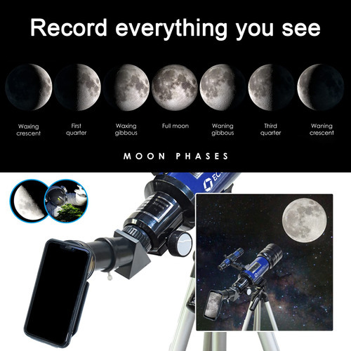 Telescopio Refractor Astronómico Ecoopro 3216595147 70 Mm Con