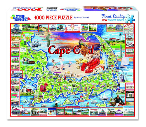 White Mountain Puzzles Cape Cod - Rompecabezas De 1000 Pieza