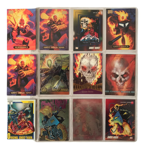 12 Cards Ghost Rider Incluye Tarjetas Inserts Especiales