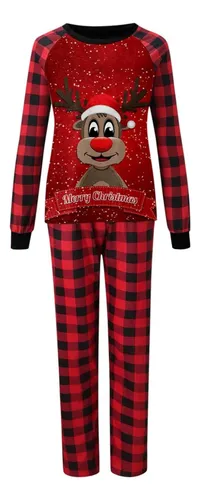Conjunto De Pijamas De Navidad Para La Familia A Juego Cuadr