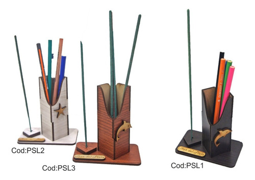 60 Porta Sahumerios Madera Fibrofacil Souvenirs  15 Años