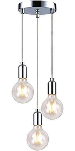 Industrial Retro Loft 3 Way Pendant Light Cluster Chandelier