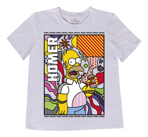 Playera Mujer Homer Simpson Los Simpson Comfy Fit