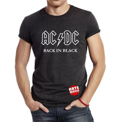 Polo Rock Ac Dc Back In Black Acdc