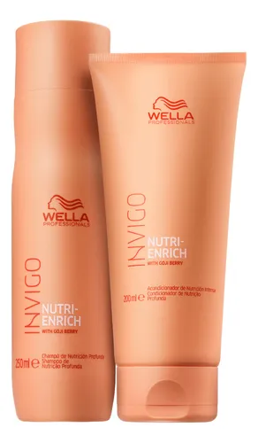 comprar Kit Shampoo 250ml + Condicionador 200ml Wella Nutri Enrich