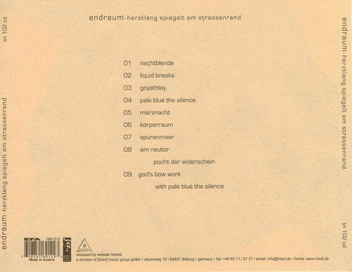 Cd Herzklang Spiegelt Am Strassenrand (endraum) Estándar