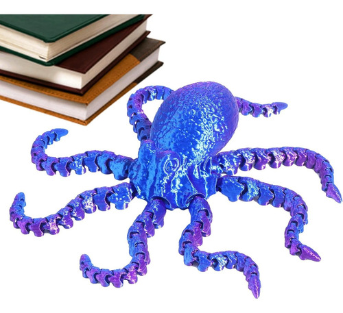 Figura De Pulpo Impresa En 3d, Juguete Para Aliviar El Estré