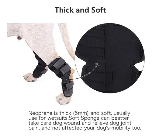 Ferula Rodilla Almohadillas Perro Apoyo Para Pierna Talla M