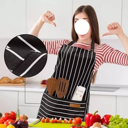 4pc Mandiles De Cocina Chef Delantal Multiusos Ajustable
