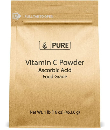 Vitamina C 453g Pure Organic - g a $386