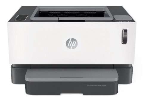 Imagen 1 de 3 de Impresora simple función HP Neverstop 1000w con wifi blanca y gris 220V - 240V