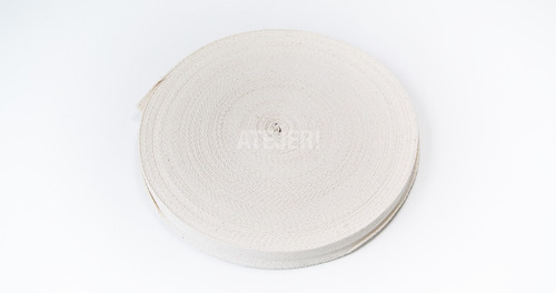 Cinta Hilera De Algodón 25mm Crudo X 50 Mts