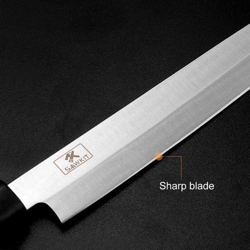 Imagen 5 de 8 de Cuchillo Sushi Sashimi 7 Y 9 Pulgadas Ac. Inox.