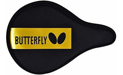 Estuche Butterfly Para Raquetas De Tenis De Mesa Color Logo Dorado