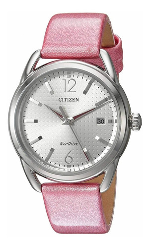 Citizen Drive Pink Leather Fe6080-11a ............. Dcmstore Color de la correa Rosa Color del bisel Plata Color del fondo Plata