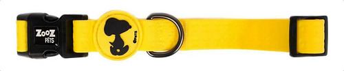 Coleira Para Cachorro Pet Snoopy Yellow Zooz Pets 36cm Pp
