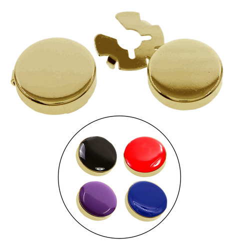 2 X 2x Gemelos Para Hombre Cubrebotones Fiesta Cobre Redondo