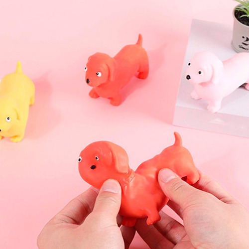 Imagen 2 de 2 de Squishy Perro Salchicha Squeeze Juguete Antiestres Y Kawaii