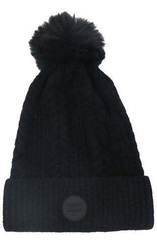 Gorro Mujer Tejido Trenzado Lana Trendy Con Pompon Colores 