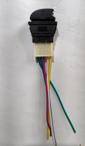 Boton Switch Subir Vidrios Universal Curvo Con Conector