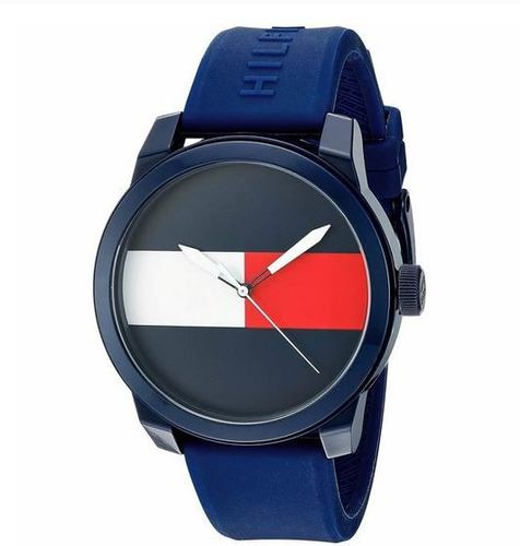 Reloj Correa De Silicona Tommy Hilfiger Para Hombre Original