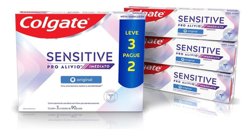 Colgate Sensitive Pro-alivio 1pack X3 Unidades De 90g C/u