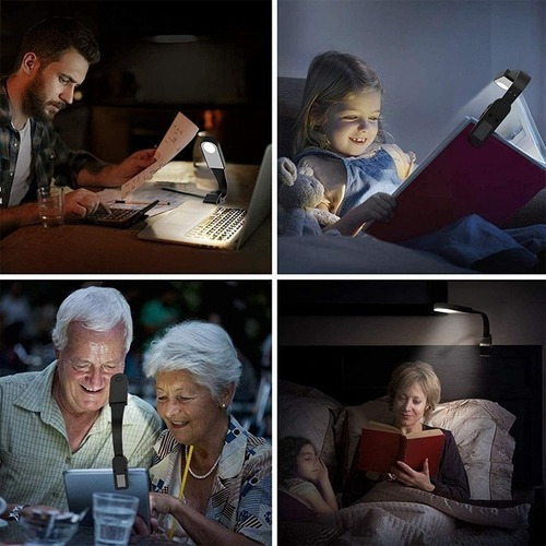 Mini Luminaria Para Lectura De Libros Portátil Luz Led
