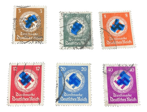 Alemania 3reich Lote Sellos Usados Oficiales Símbolo Régimen (Usado)