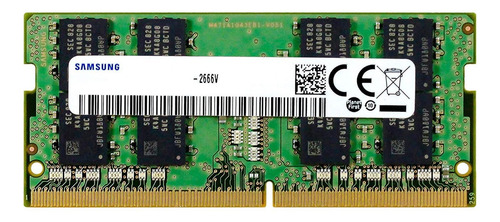 Memoria RAM color negro/verde 4GB Módulos de memoria RAM Marca Samsung M471A5244CB0-CWE