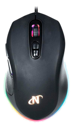 Mouse Gamer Nisuta Profesional Usb 6d+scroll Luz Rgb 6400dpi