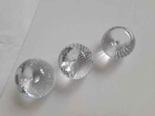 Pisapapeles Cristal Burbujas 3 Unidades (Usado)