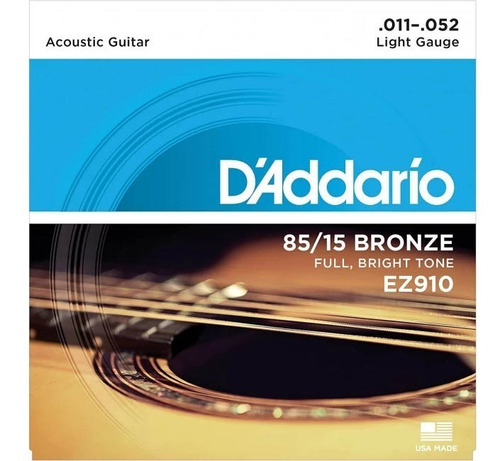 Encordado Guitarra Acustica Ez910 Daddario - Musicstore