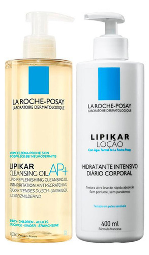  Kit Corporal La Roche-posay Lipikar - Óleo E Loção 400ml