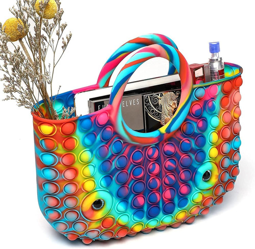 Imagen 6 de 7 de Pop It Fidget Brinquedos Bolsas E Scolas Bolsas Carteira