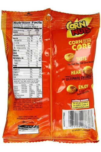 Botana De Granos De Maíz Importada Corn Nuts Nacho Heinz Kra