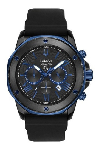 Imagen 1 de 5 de 98b308 Reloj Bulova Marine Star Sport Negro/azul