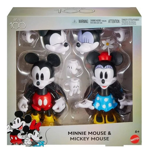 Disney 100 Figura De Colección Mickey Y Minnie Mouse Mattel