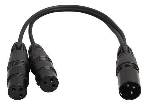 Conector De Som De Microfone Xlr Divisor Para 2 Adaptadores