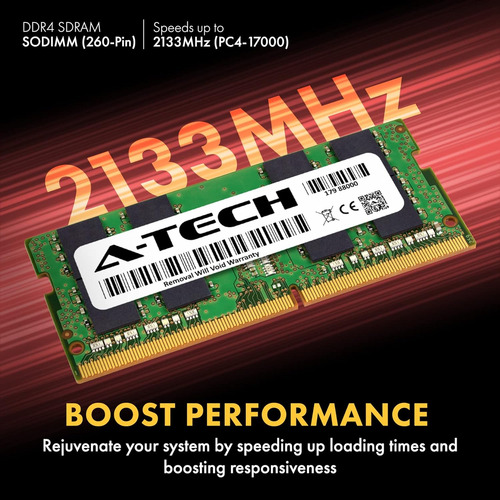 A-tech 16 Gb Ddr4 2133 Mhz Sodimm Pc4-17000 (pc4-2133p) Cl..