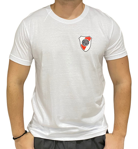 Remera Algodon River Plate Escudos