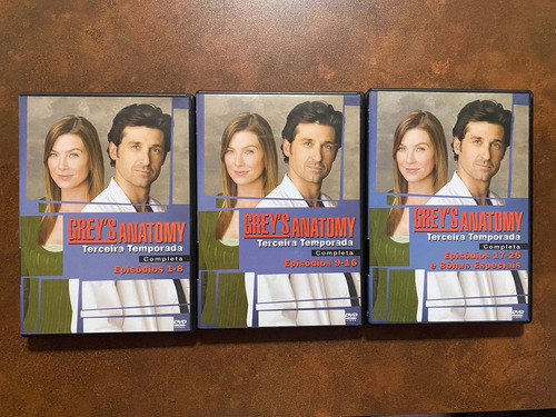 Dvds Greys Anatomy 3* Temporada Completa