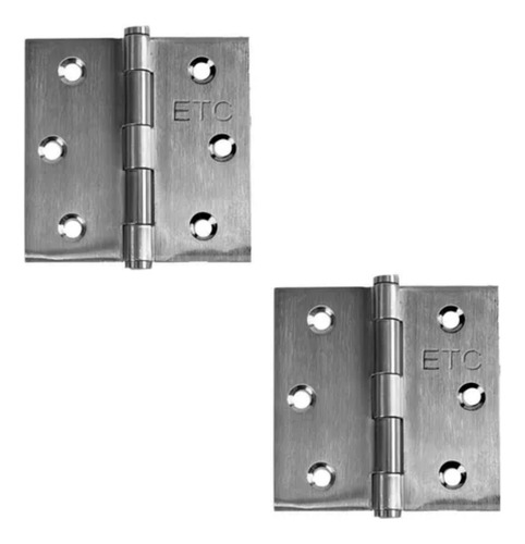 Bisagra Inox Cuadrada 2-1/2 X 2-1/2 (pack 2 Pz)