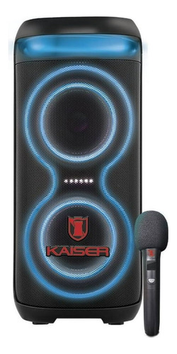 Bafle Kaiser Luz Led 2x6.5'' Microfono Inalambrico