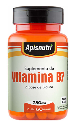 Vitamina B7 (biotina) - 60 Cápsulas - Apisnutri