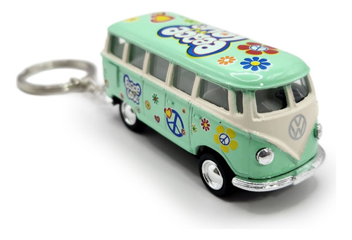 Vw Hippie Llavero De Combi Peace And Love Escala 1:64