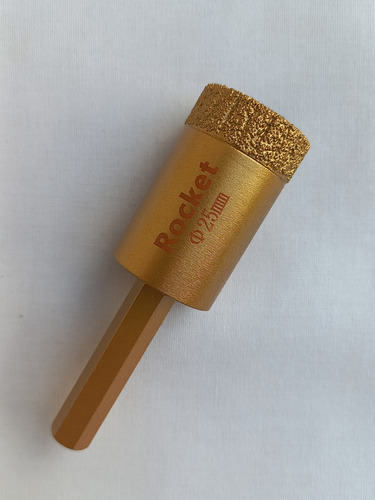 Broca Serra Copo Diamantada 25mm Rocket Porcelanato Mármore