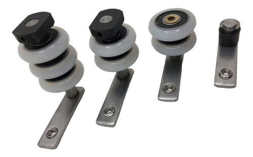 10 Kits Roldana Para Cortina De Vidro Sacada Com Regulagem