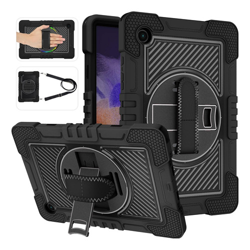 Funda Para Samsung Galaxy Tab A8 De Silicona Con Correa De